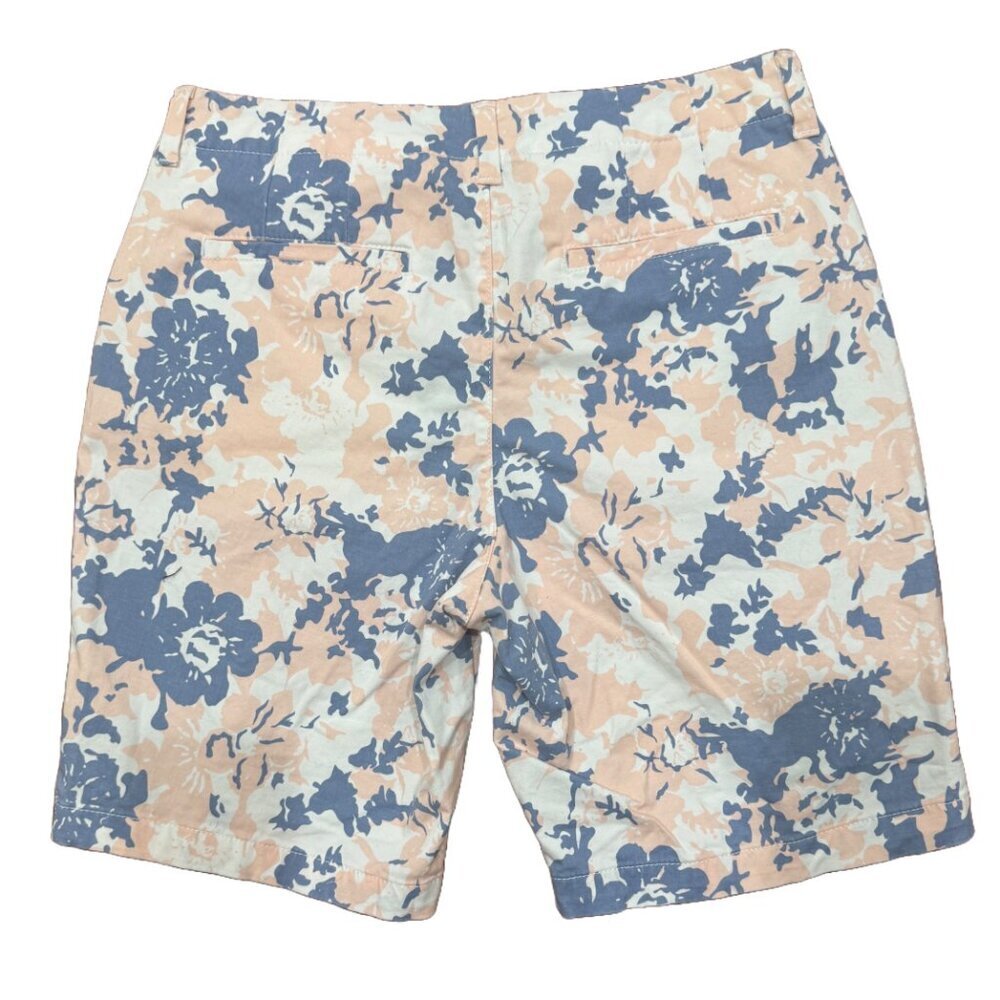 Like New Lee Regular Fit Mid Rise Women's Shorts - Hibiscus Flowers - Picture 2 of 4